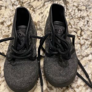 Gently used charcoal gray polo shoes size 6C